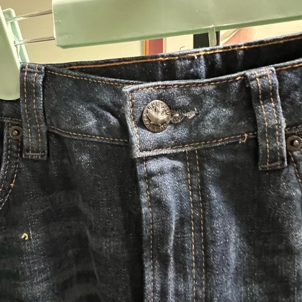 NWT Buffalo Blue Jeans Relaxes Straight Driven Stretch 34 x 32 #JTB024